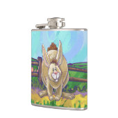 Niedliche Kaninchentierparade Flachmann (Links)