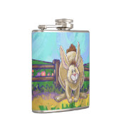 Niedliche Kaninchentierparade Flachmann (Rechts)