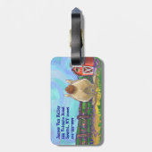 Niedliche Kaninchentierparade Gepäckanhänger (Rückseite vertikal)