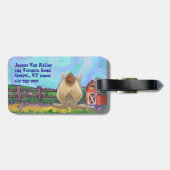 Niedliche Kaninchentierparade Gepäckanhänger (Rückseite horizontal)