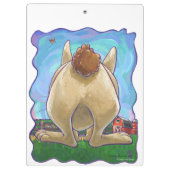 Niedliche Kaninchentierparade Klemmbrett (Rückseite)