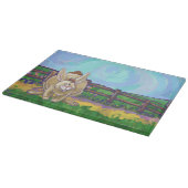 Niedliche Kaninchentierparade Schneidebrett (Ecke)