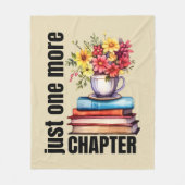 Niedliche Kapitelbuchkunst Fleecedecke (Vorderseite)