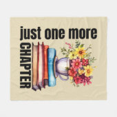 Niedliche Kapitelbuchkunst Fleecedecke (Vorderseite (Horizontal))