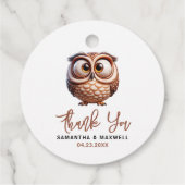 Niedliche Karikatur Baby Boy Dusche Geschenkanhänger (Rückseite)