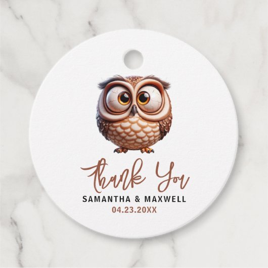 Niedliche Karikatur Baby Boy Dusche Geschenkanhänger (Vorderseite)