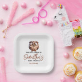 Niedliche Karikatur Baby Boy Dusche Pappteller (Party)