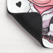 Niedliche Karikaturenkuh mit großen ausdrucksstark Mousepad (Ecke)