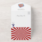 Niedliche Karneval Circus Kinderdusche All In One Einladung (Außenbereich)