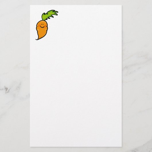 Niedliche Karotte Briefpapier (Vorderseite)