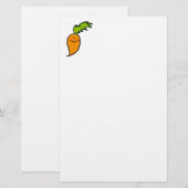Niedliche Karotte Briefpapier (Vorne/Hinten)