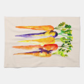 Niedliche Karotten Aquarellkunst Geschirrtuch (Horizontal)