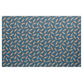 Niedliche Karotten auf der Marine Stoff (Fat Quarter (45,7 x 55,9 cm))