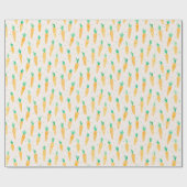 Niedliche Karottencreme Geschenkpapier (Flach)