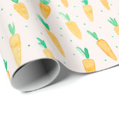 Niedliche Karottencreme Geschenkpapier (Rolleneckpunkt)