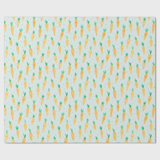 Niedliche Karottenminze Geschenkpapier (Flach)