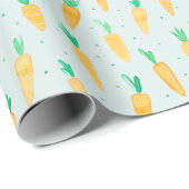 Niedliche Karottenminze Geschenkpapier (Rolleneckpunkt)