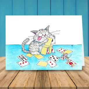 Niedliche Karte Burg Grußkarte