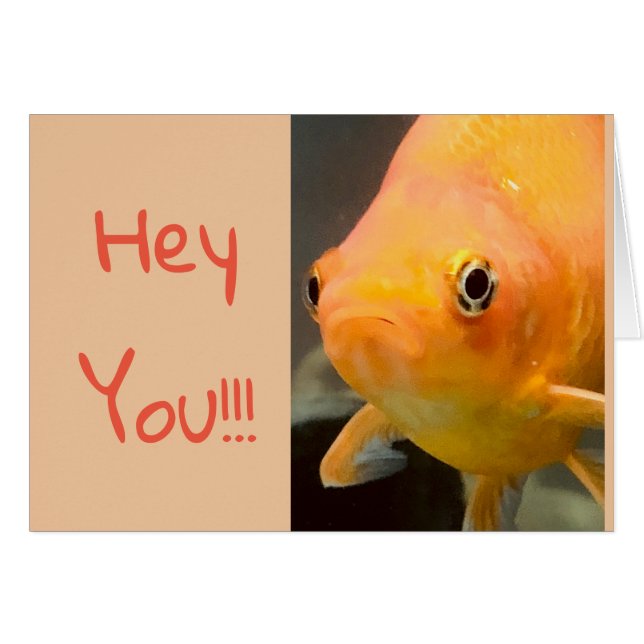 Niedliche Karte des Aquariums (Vorderseite (Horizontal))