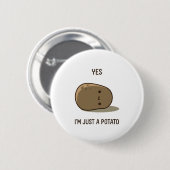 Niedliche Kartoffel Button (Vorne & Hinten)