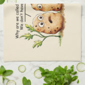 Niedliche Kartoffeln haben Zehen Funny Potato Pun Geschirrtuch (Gefaltet)