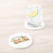 Niedliche Kartoffeln haben Zehen Funny Potato Pun Getränkeuntersetzer (Seite)