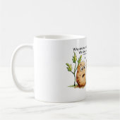 Niedliche Kartoffeln haben Zehen Funny Potato Pun Kaffeetasse (Links)