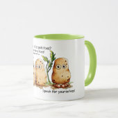 Niedliche Kartoffeln Tos Funny Potato Pun Kaffee T Tasse (VorderseiteRechts)