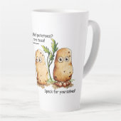Niedliche Kartoffeln Zahn Kartoffelpuppe Milchtasse (Rechte Ecke)