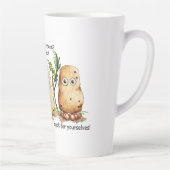 Niedliche Kartoffeln Zahn Kartoffelpuppe Milchtasse (Rechts)