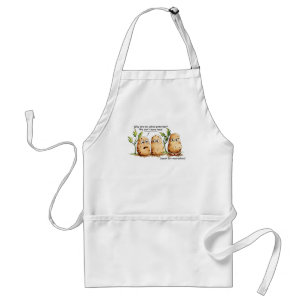 Niedliche Kartoffeln Zahn Kartoffelpuppe  Schürze