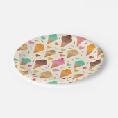 Niedliche Kartonfolienblätter Pappteller (Schrägansicht)