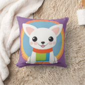 Niedliche Kartoon Dog Illustration Kissen (Decke)