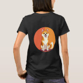 Niedliche Kartoon Dog Illustration T-Shirt (Rückseite)