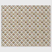 Niedliche, kartoonische Biene Geschenkpapier (Flach)
