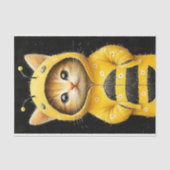 Niedliche Kätzchen als Hummeln AK4H-Decoupage Seidenpapier (Vorderseite)