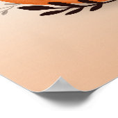 Niedliche Kätzchen auf Kürbiskürbis, Modernes Hall Poster (Ecke)