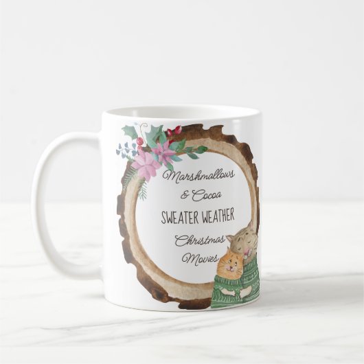 Niedliche Kätzchen Custom Favorite Dings Winter Kaffeetasse (Links)