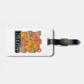 Niedliche Kätzchen Design - Adventure Cat Art Gepäckanhänger (Rückseite horizontal)