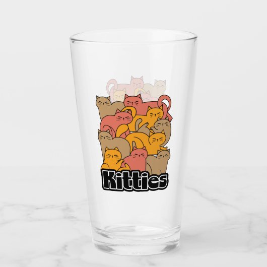 Niedliche Kätzchen Design - Adventure Cat Art Glas (Vorderseite)