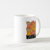 Niedliche Kätzchen Design - Adventure Cat Art Kaffeetasse (VorderseiteRechts)