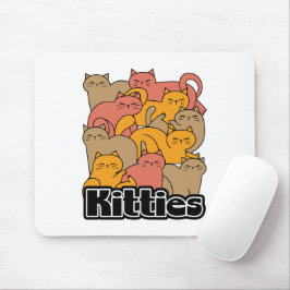 Niedliche Kätzchen Design - Adventure Cat Art Mousepad