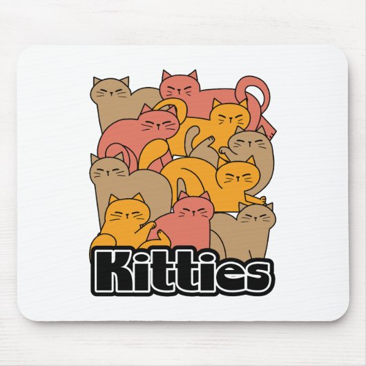 Niedliche Kätzchen Design - Adventure Cat Art Mousepad (Vorne)
