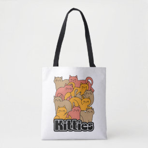 Niedliche Kätzchen Design - Adventure Cat Art Tasche