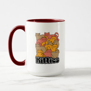 Niedliche Kätzchen Design - Adventure Cat Art Tasse