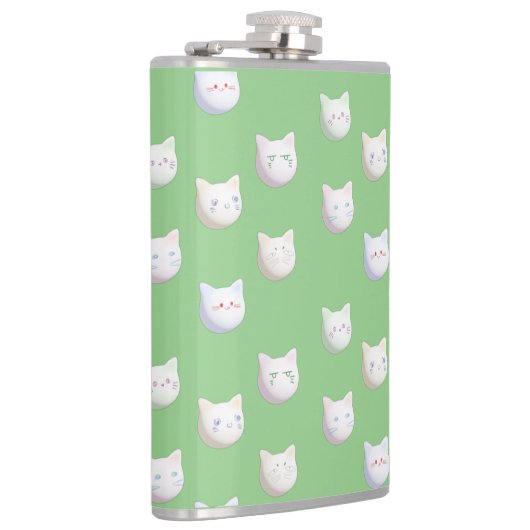 Niedliche Kätzchen Flachmann (Rechts)