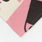 Niedliche Kätzchen Fleecedecke (Ecke)