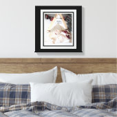 Niedliche Kätzchen Frohe Weihnachten Leinwand Catm (Insitu (Schlafzimmer))