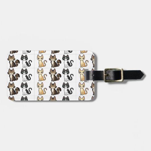 Niedliche Kätzchen-Gepäck-Umbauten Gepäckanhänger (Vorderseite horizontal)