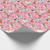 Niedliche Kätzchen Geschenkpapier (Ecke)